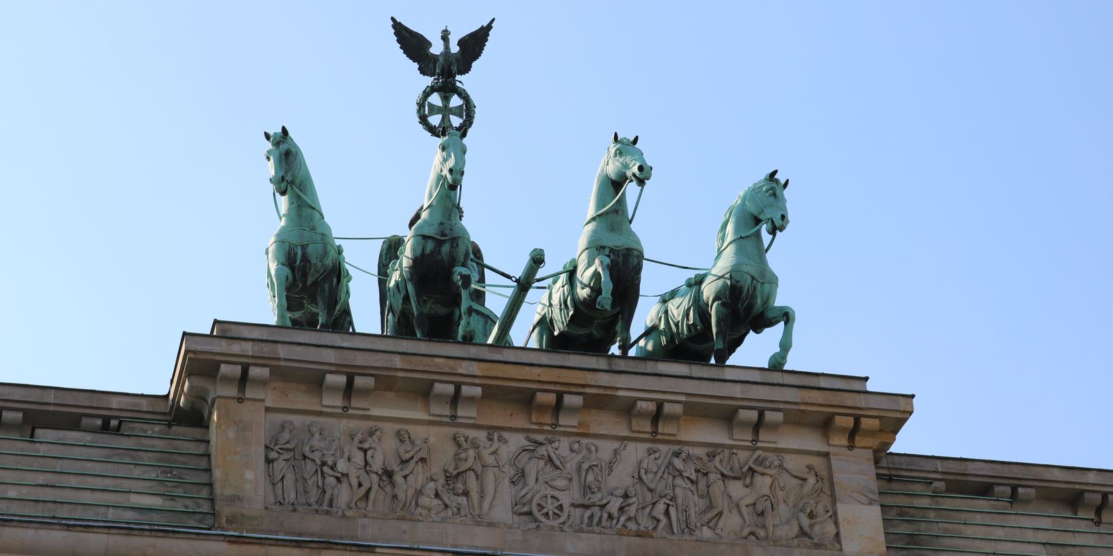 Quadriga atop Brandenburg Gate